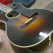 1929 Gibson L-2 Re-issue, brace repairs, re & re bridge & re-cut saddle slot for better intonation.