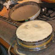 El Degas 5 String Banjo Restoration Before
