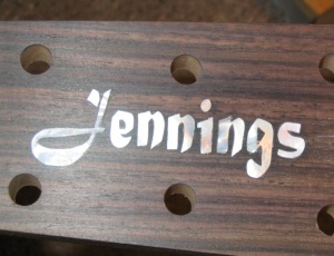 Jennings Guitar with MOP inlay done on headstock Pic 2 - 300x230